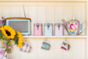 Pretty dresser with crockery and tea pot from Pip Studio